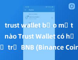 trust wallet bảo mật như thế nào Trust Wallet có hỗ trợ BNB (Binance Coin) không?